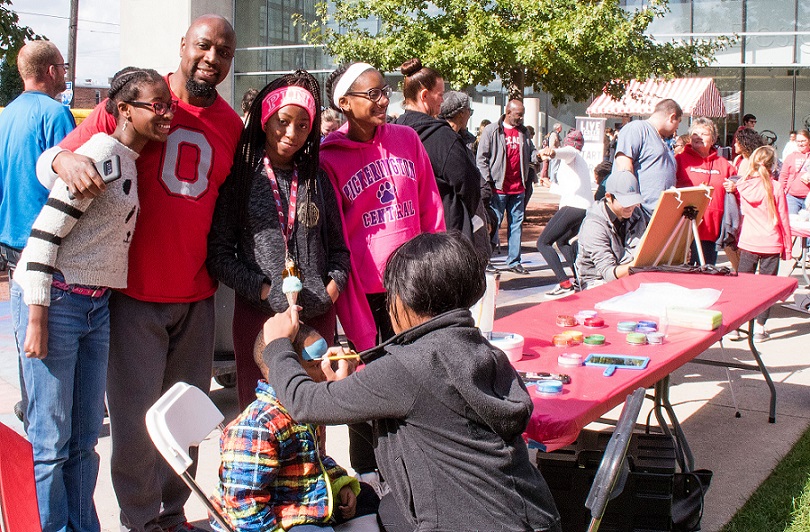 family at family weekend