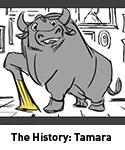 Cartoon image of bull