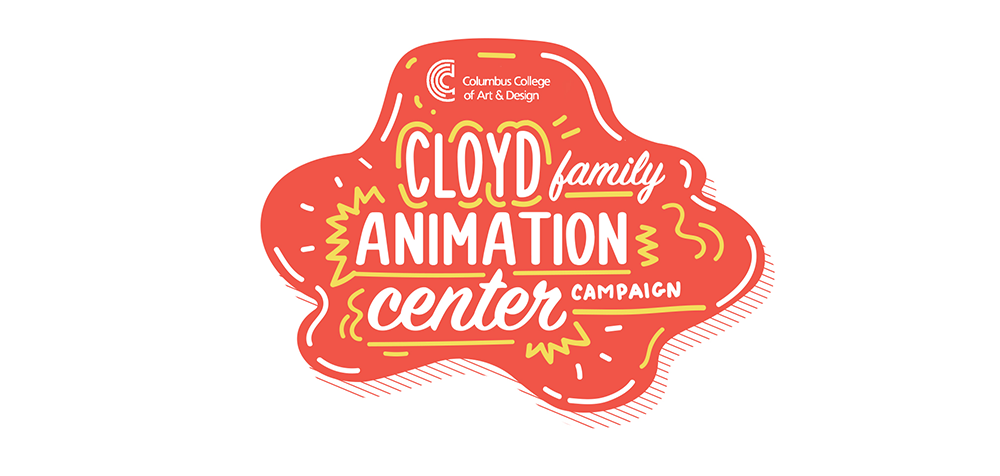 red and yellow cloyd animation center logo