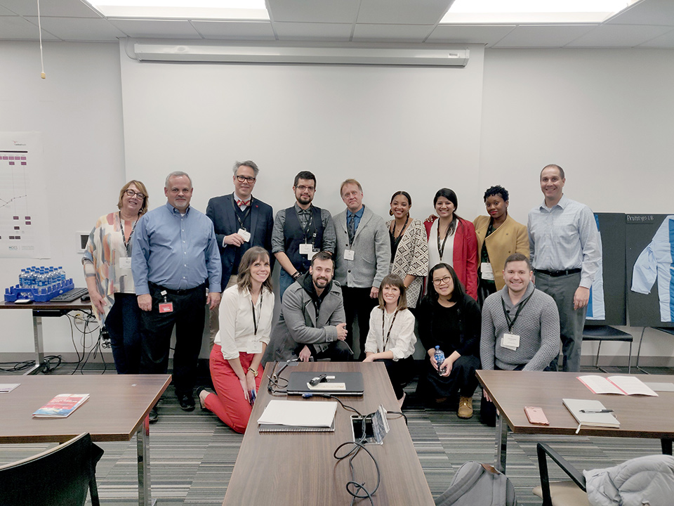 cardinal health mdes students in front of the classroom