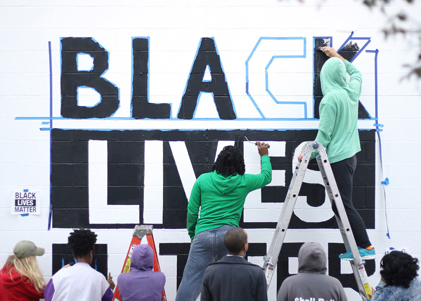 Black Lives Matter Mural at CCAD