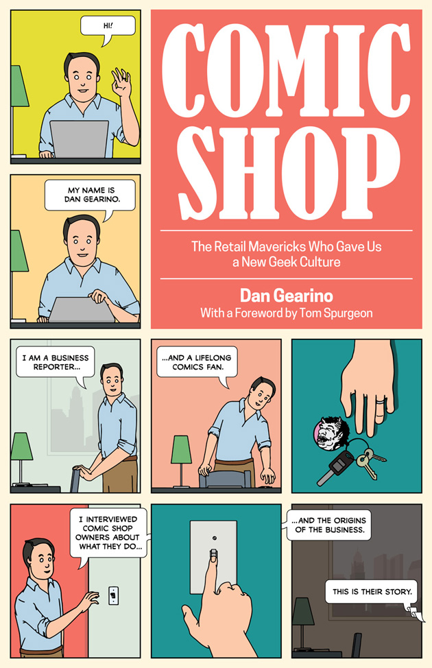 Illustration, Fine Arts, Cover of Dan Gearino's Comic Shop, which features CCAD grads