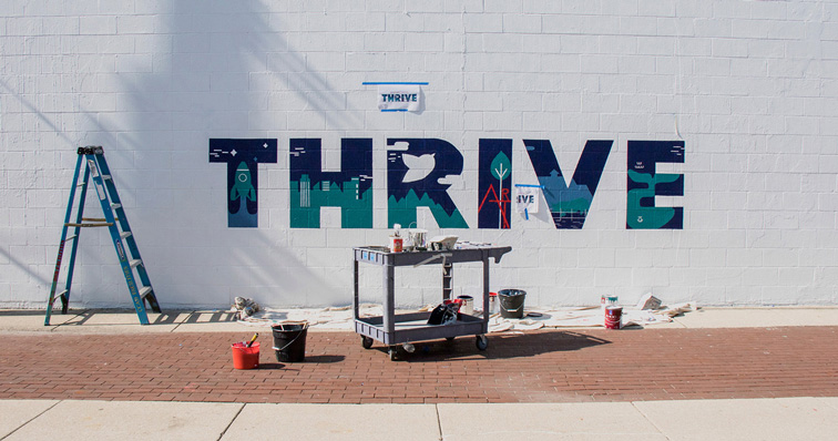 Life at CCAD, Thrive Mural