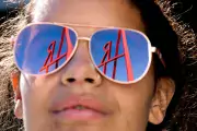 angela art sign in sunglasses