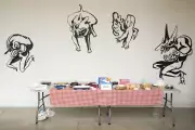 mural around food