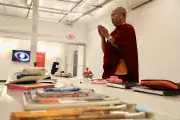 monk blessing art supplies