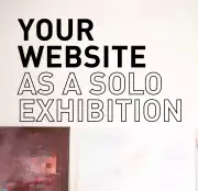 your website as a solo exhibiiton