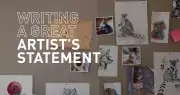 artists statement card