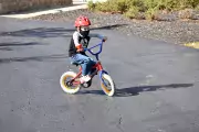 kid on bike