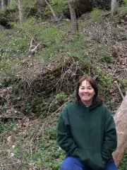 helen at the cabin